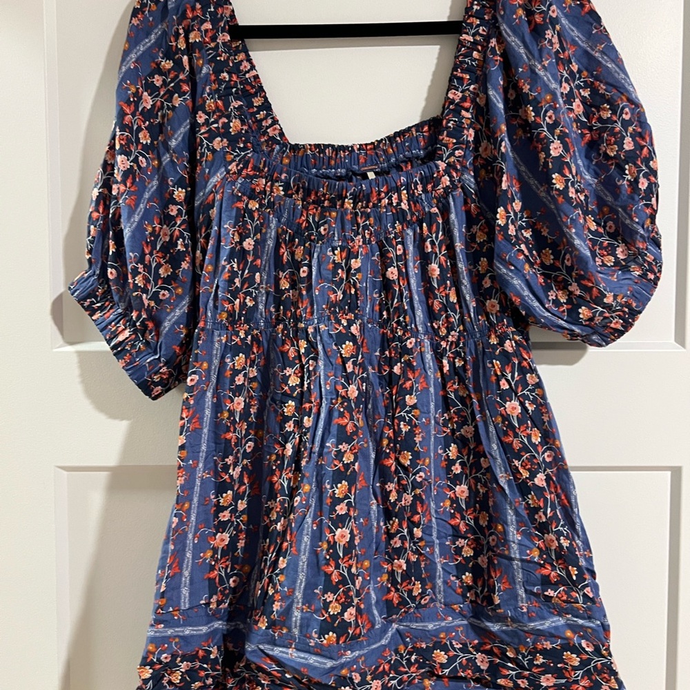 FP Floral Blue Women's Top